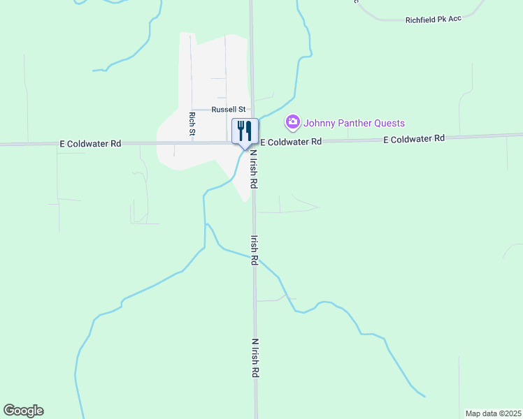 map of restaurants, bars, coffee shops, grocery stores, and more near 5414 North Irish Road in Davison