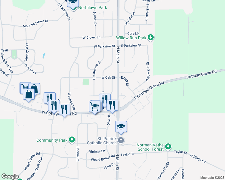 120 Woodview Drive, Cottage Grove WI Walk Score