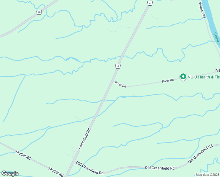 map of restaurants, bars, coffee shops, grocery stores, and more near 152 Cockshutt Road in Brantford