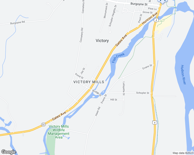 map of restaurants, bars, coffee shops, grocery stores, and more near 41 Gates Avenue in Schuylerville