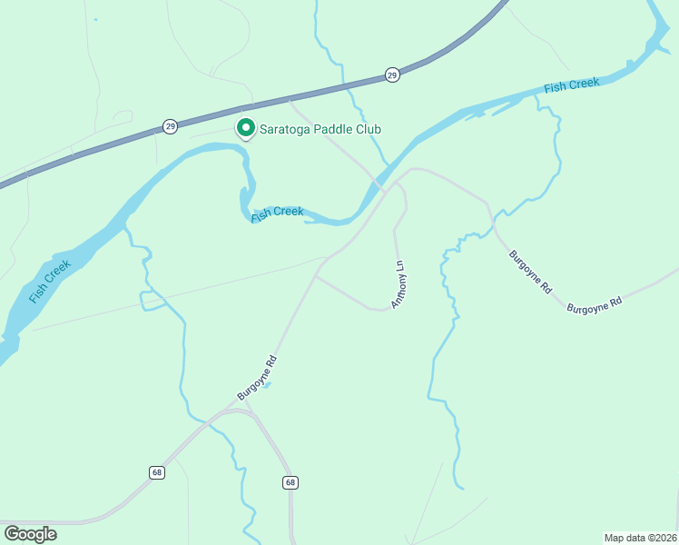 map of restaurants, bars, coffee shops, grocery stores, and more near 394 Burgoyne Road in Saratoga Springs
