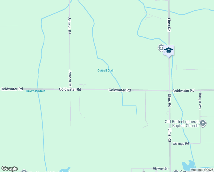 map of restaurants, bars, coffee shops, grocery stores, and more near 7235 Coldwater Road in Flushing