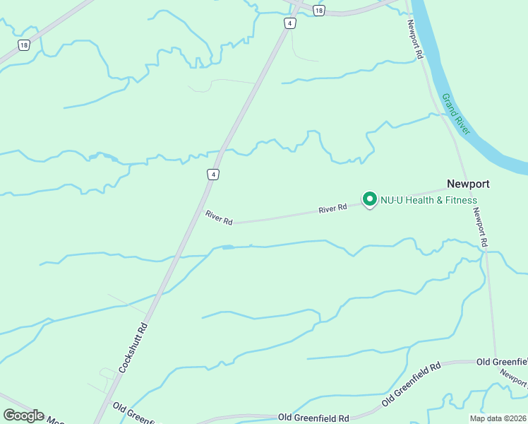 map of restaurants, bars, coffee shops, grocery stores, and more near 14 River Road in Brantford