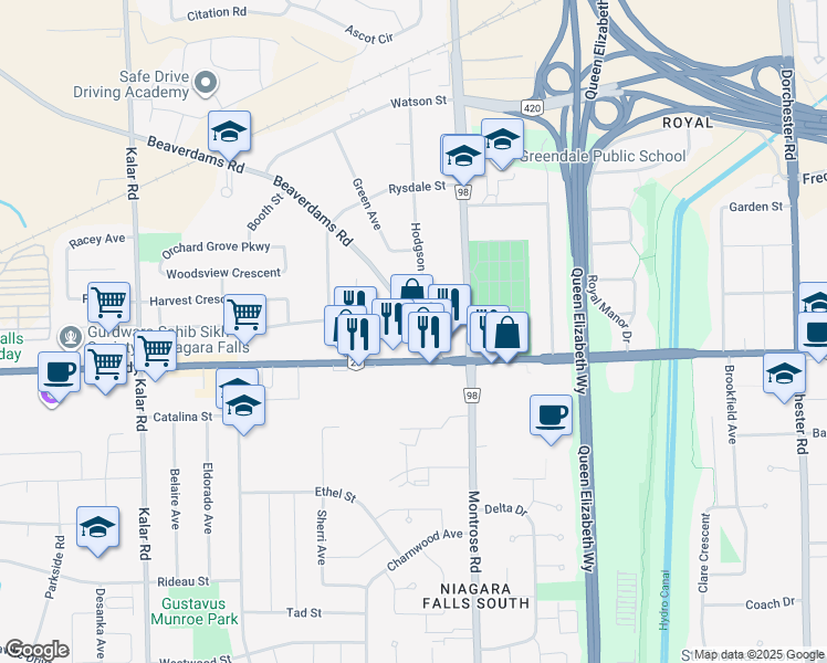 7701 Lundy's Lane, Niagara Falls ON Walk Score
