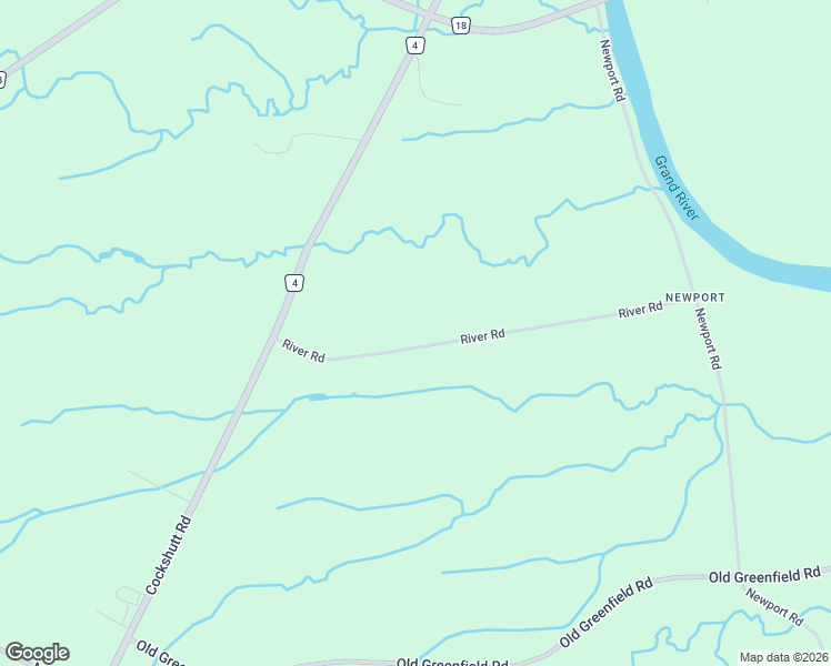 map of restaurants, bars, coffee shops, grocery stores, and more near 24 River Road in Brantford