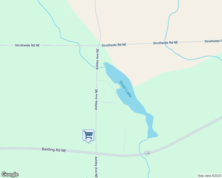 map of restaurants, bars, coffee shops, grocery stores, and more near 6950 Ashley Avenue Northeast in Lowell