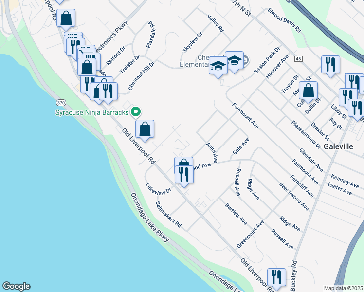 map of restaurants, bars, coffee shops, grocery stores, and more near 100 Kellars Lane in Liverpool