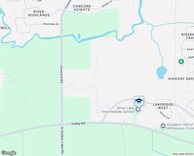 map of restaurants, bars, coffee shops, grocery stores, and more near 3801-3999 North Golden Lake Road in Oconomowoc