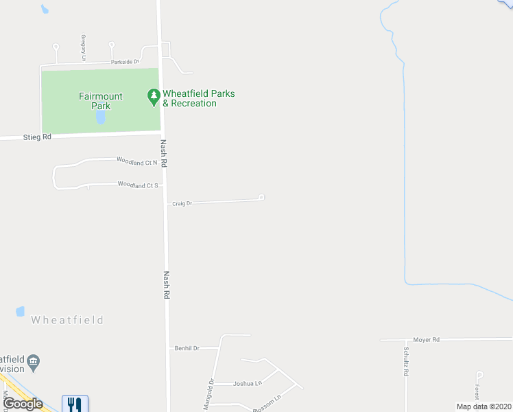 map of restaurants, bars, coffee shops, grocery stores, and more near 3336 Craig Drive in North Tonawanda