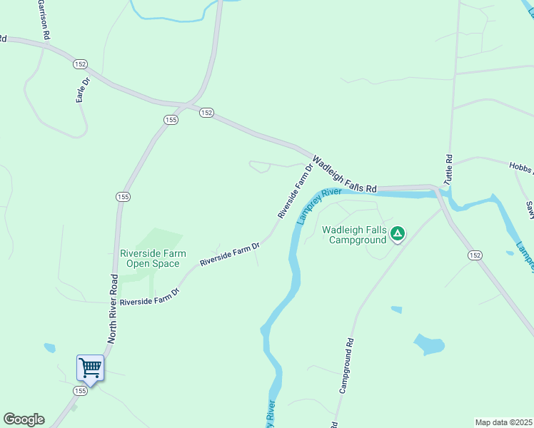 map of restaurants, bars, coffee shops, grocery stores, and more near 41 Riverside Farm Drive in Lee