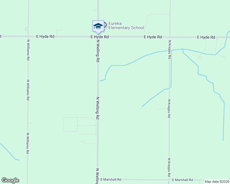 map of restaurants, bars, coffee shops, grocery stores, and more near 6498-7158 North Welling Road in St. Johns
