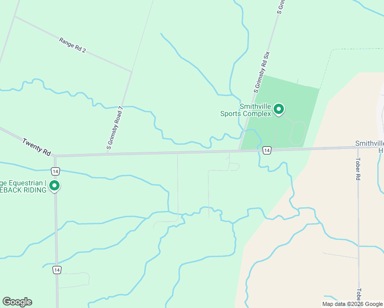 map of restaurants, bars, coffee shops, grocery stores, and more near 6773 Smithville Road in West Lincoln