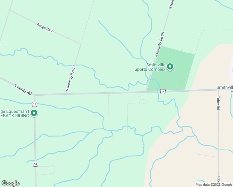 map of restaurants, bars, coffee shops, grocery stores, and more near 6773 Smithville Road in West Lincoln