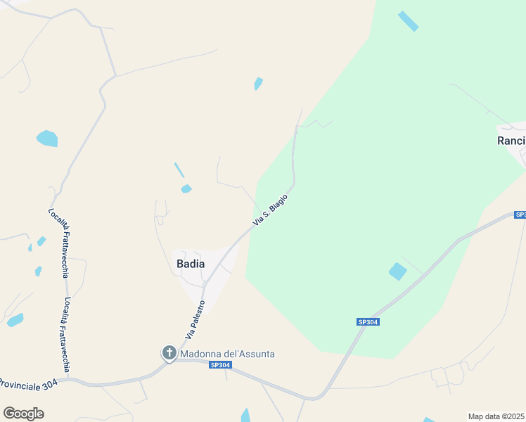 map of restaurants, bars, coffee shops, grocery stores, and more near 25 Via San Biagio in Provincia di Perugia