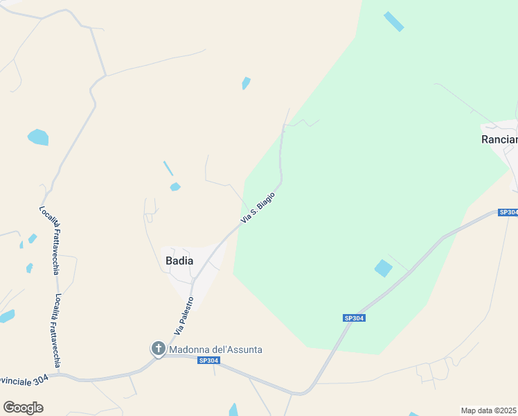 map of restaurants, bars, coffee shops, grocery stores, and more near 25 Via San Biagio in Provincia di Perugia