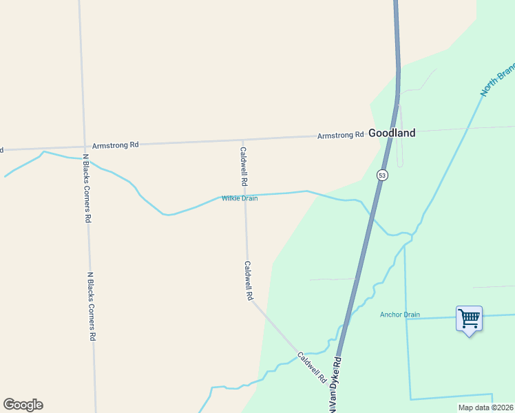 map of restaurants, bars, coffee shops, grocery stores, and more near 1928 Caldwell Road in Imlay City