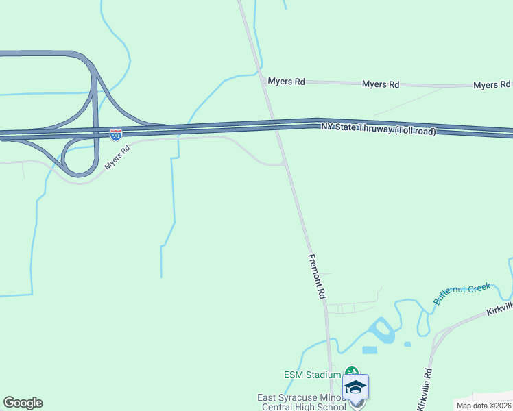 map of restaurants, bars, coffee shops, grocery stores, and more near 6643-66 Fremont Road in East Syracuse