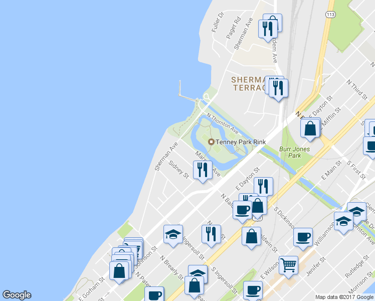 map of restaurants, bars, coffee shops, grocery stores, and more near 452 Marston Avenue in Madison