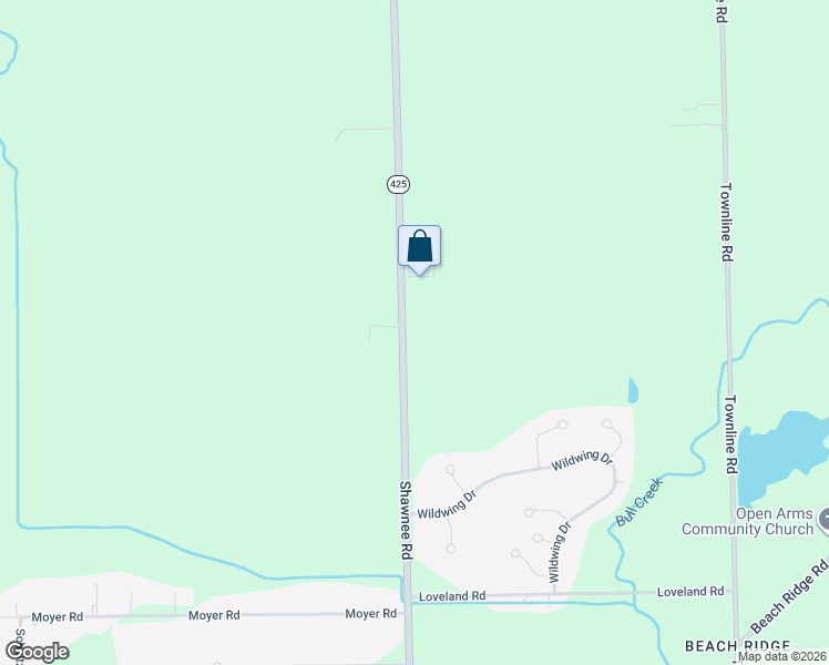 map of restaurants, bars, coffee shops, grocery stores, and more near 6901 Shawnee Road in North Tonawanda