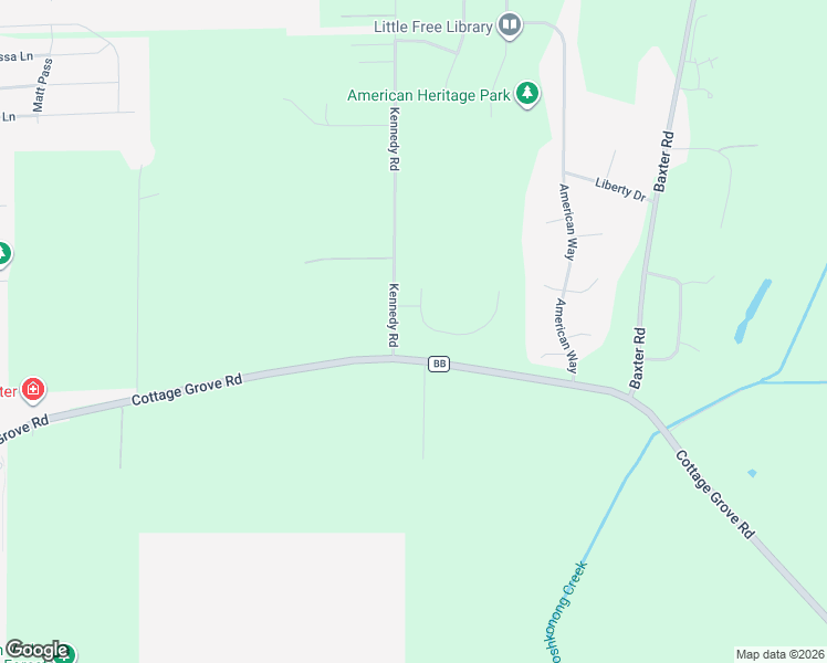 map of restaurants, bars, coffee shops, grocery stores, and more near 2251 County Road BB in Cottage Grove