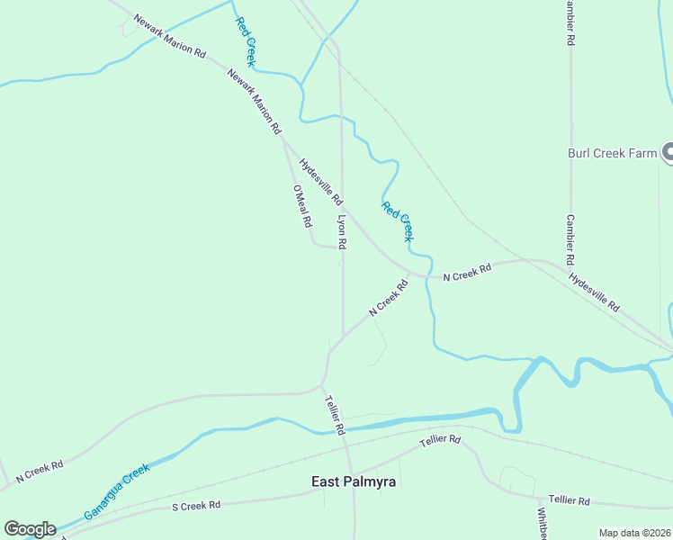 map of restaurants, bars, coffee shops, grocery stores, and more near 2351 Lyon Road in Palmyra