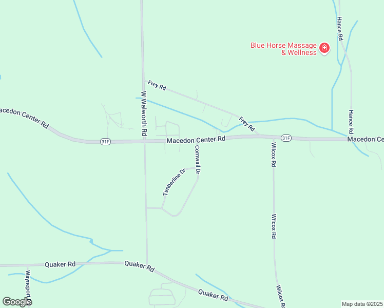 map of restaurants, bars, coffee shops, grocery stores, and more near 2417 Cornwall Drive in Macedon