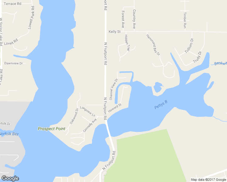 map of restaurants, bars, coffee shops, grocery stores, and more near 17882 Channel View Drive in Spring Lake