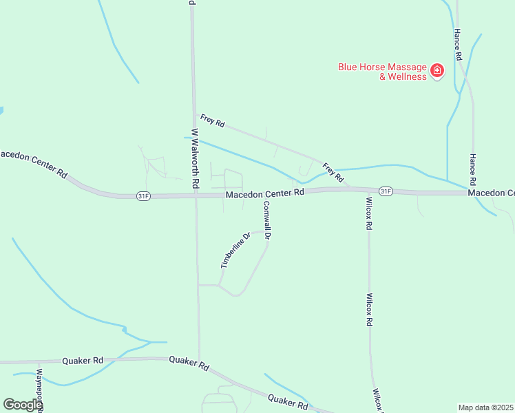 map of restaurants, bars, coffee shops, grocery stores, and more near 2417 Cornwall Drive in Macedon