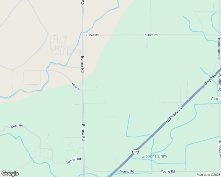 map of restaurants, bars, coffee shops, grocery stores, and more near 70 Redfeather Road in Riverton