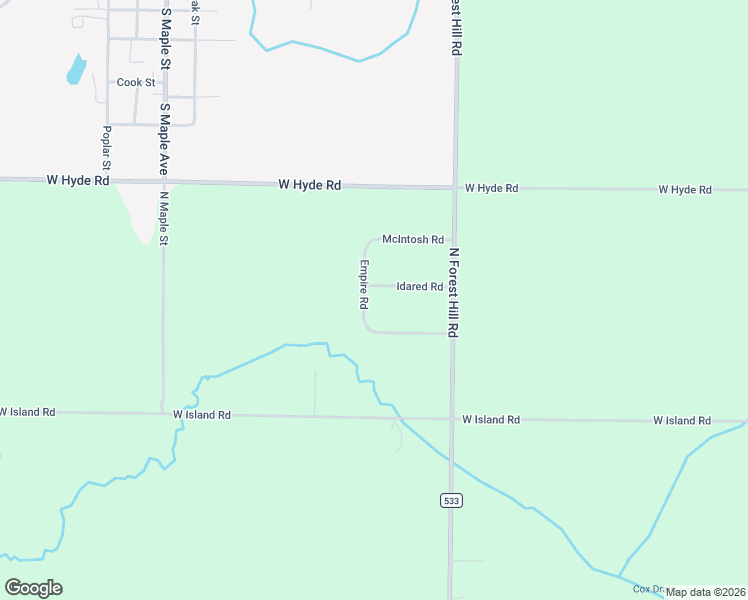 map of restaurants, bars, coffee shops, grocery stores, and more near 8183 Idared Road in Saint Johns