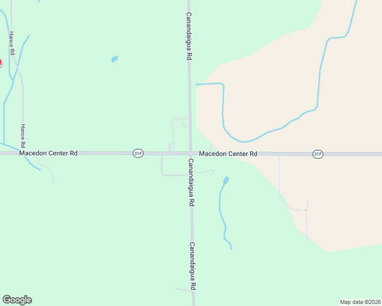 map of restaurants, bars, coffee shops, grocery stores, and more near New York 31F & Canandaigua Road in Macedon