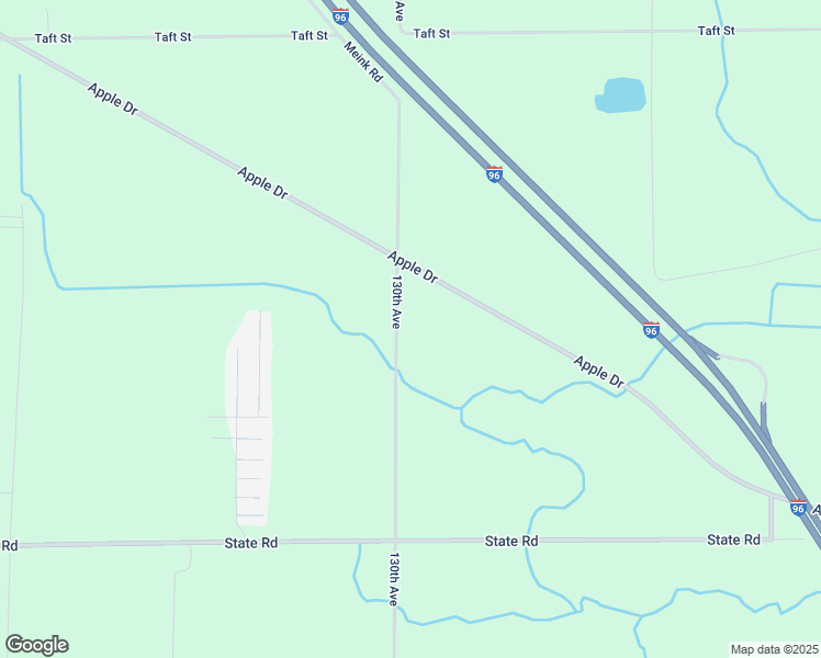 map of restaurants, bars, coffee shops, grocery stores, and more near 17928 130th Avenue in Nunica