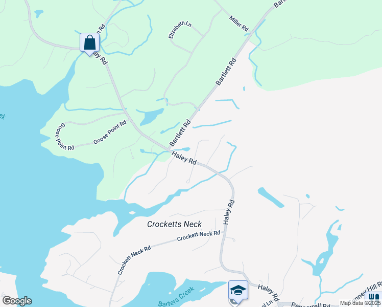 map of restaurants, bars, coffee shops, grocery stores, and more near 459 Haley Road in Kittery