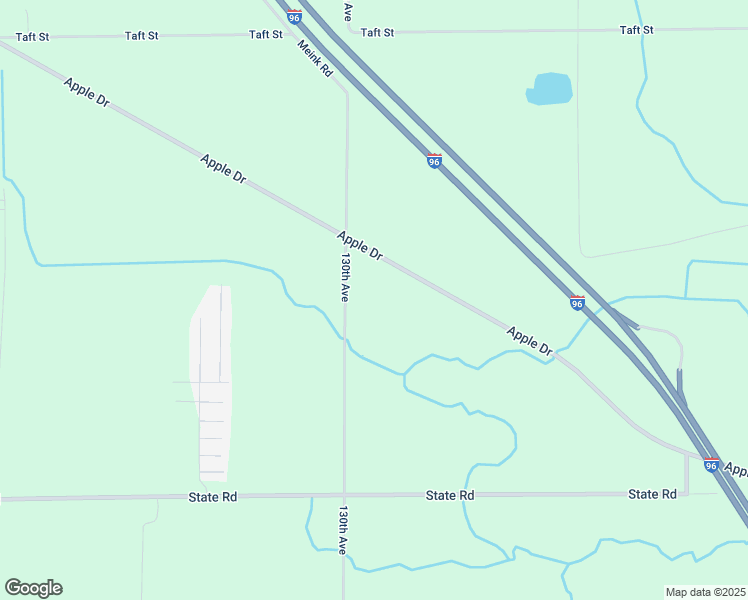 map of restaurants, bars, coffee shops, grocery stores, and more near 17928 130th Avenue in Nunica