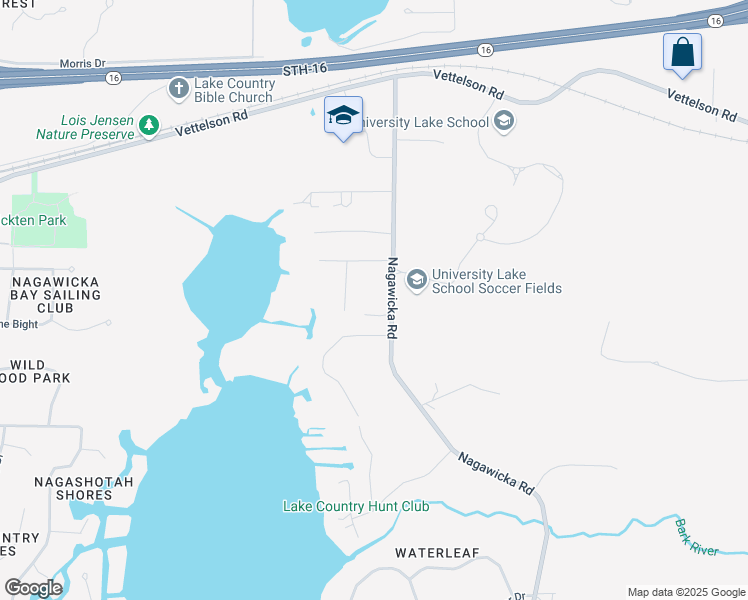 map of restaurants, bars, coffee shops, grocery stores, and more near 3977 Nagawicka Road in Hartland