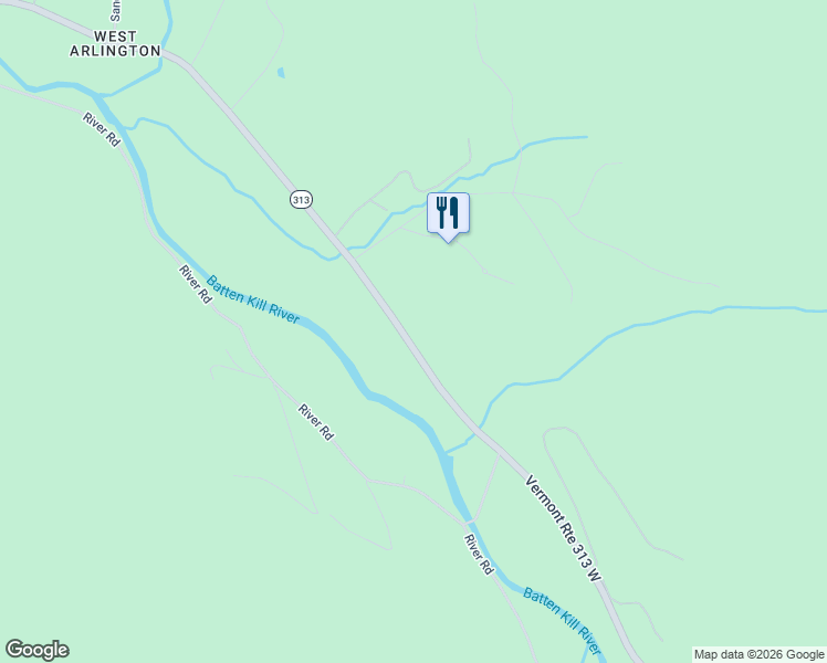 map of restaurants, bars, coffee shops, grocery stores, and more near 2989 Batten Kill Road in Arlington