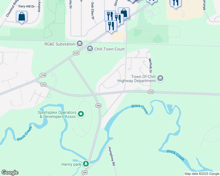 map of restaurants, bars, coffee shops, grocery stores, and more near 1000 Still Moon Crescent in Rochester