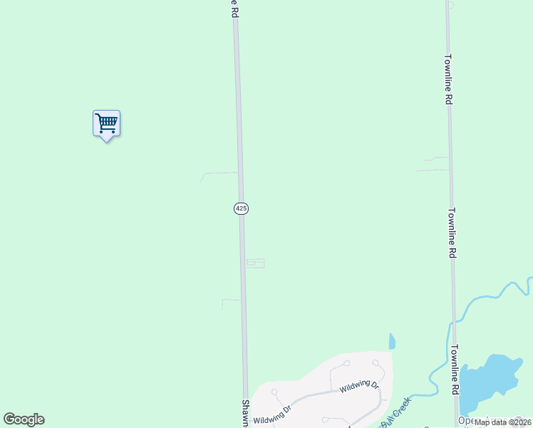 map of restaurants, bars, coffee shops, grocery stores, and more near 6829 Shawnee Road in North Tonawanda