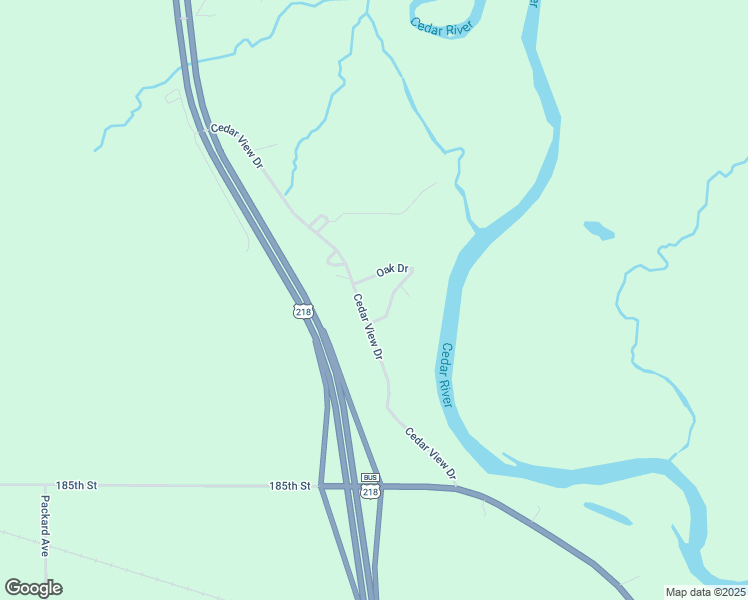 map of restaurants, bars, coffee shops, grocery stores, and more near 1796 Cedar View Drive in Charles City