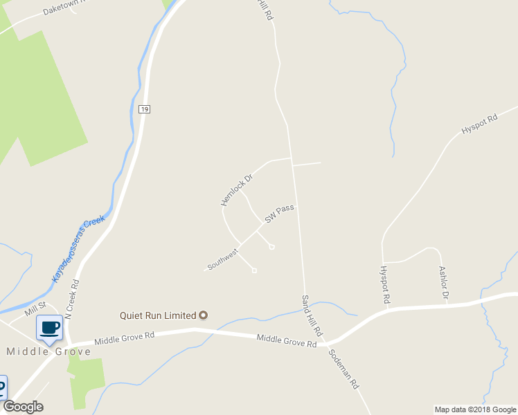 map of restaurants, bars, coffee shops, grocery stores, and more near 10 Stonewall Lane in Greenfield Center