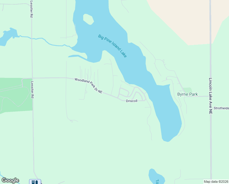 map of restaurants, bars, coffee shops, grocery stores, and more near 7310 Hallridge Drive Northeast in Belding