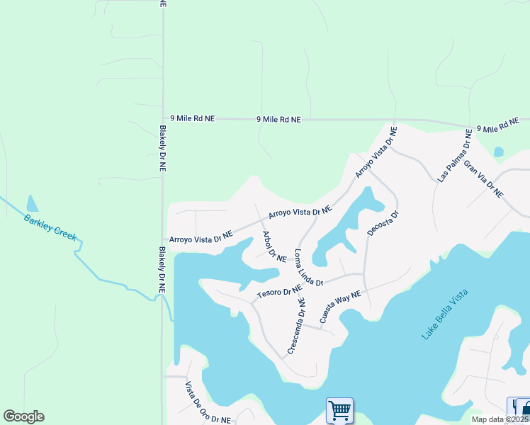 map of restaurants, bars, coffee shops, grocery stores, and more near 5855 Arroyo Vista Drive Northeast in Rockford