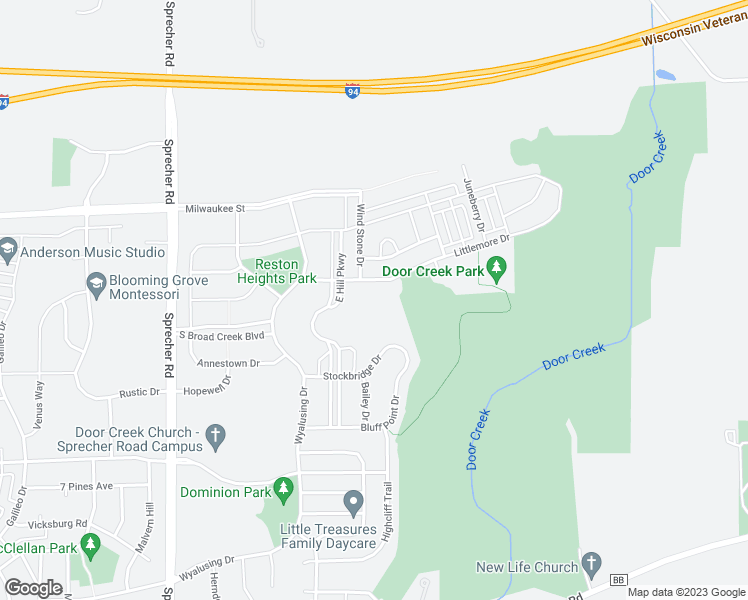 map of restaurants, bars, coffee shops, grocery stores, and more near 6901 Littlemore Drive in Madison