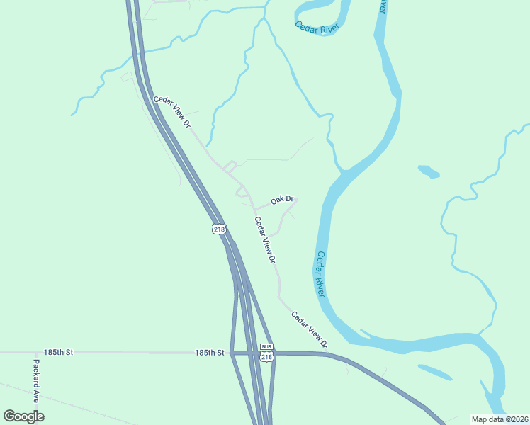 map of restaurants, bars, coffee shops, grocery stores, and more near 1796 Cedar View Drive in Charles City