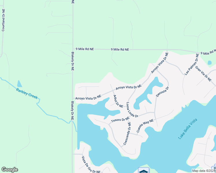 map of restaurants, bars, coffee shops, grocery stores, and more near 5855 Arroyo Vista Drive Northeast in Rockford