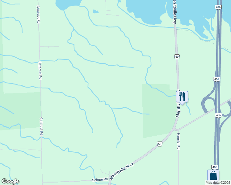 map of restaurants, bars, coffee shops, grocery stores, and more near 3142 Faywell Road in Thorold