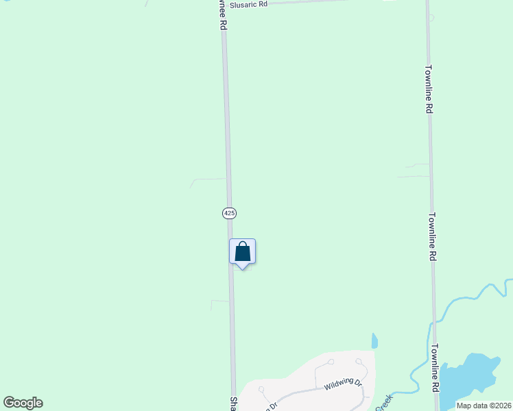 map of restaurants, bars, coffee shops, grocery stores, and more near 6829 Shawnee Road in North Tonawanda