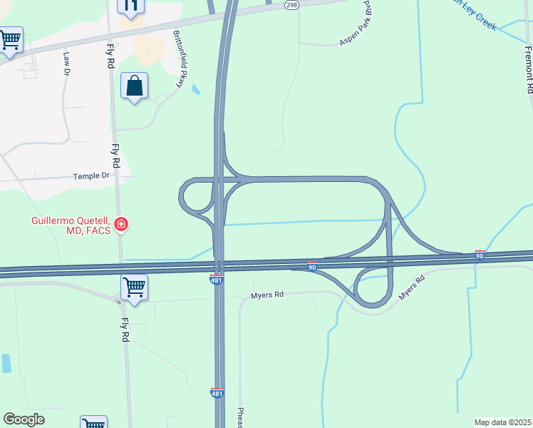 map of restaurants, bars, coffee shops, grocery stores, and more near in East Syracuse