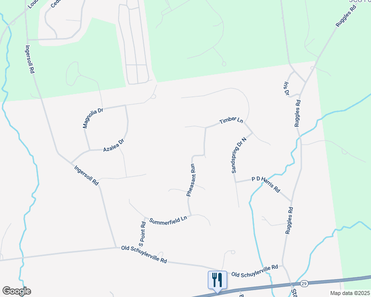 map of restaurants, bars, coffee shops, grocery stores, and more near 5 Pheasant Run in Saratoga Springs