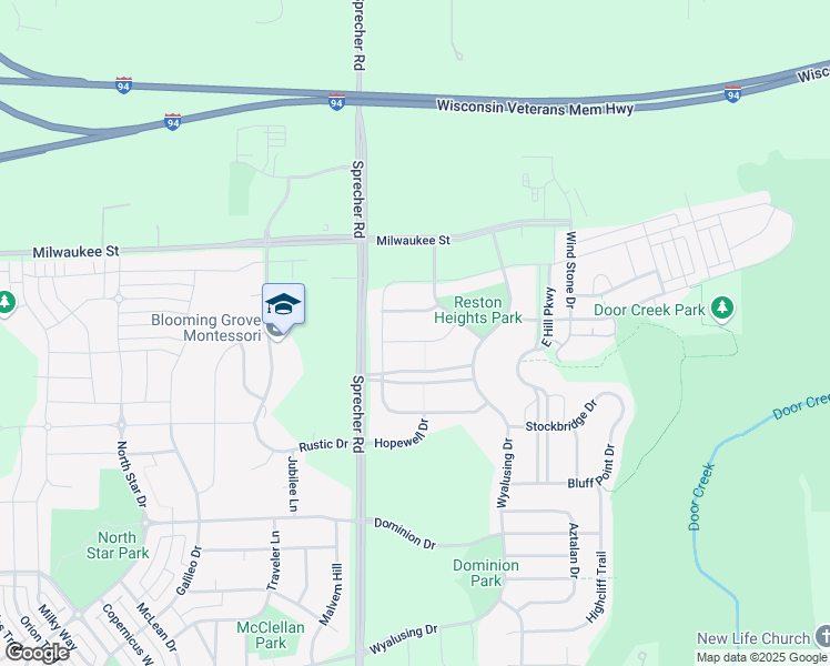 map of restaurants, bars, coffee shops, grocery stores, and more near 6609 Carlton Drive in Madison